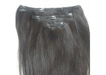 Natural color straight hair clip in extension